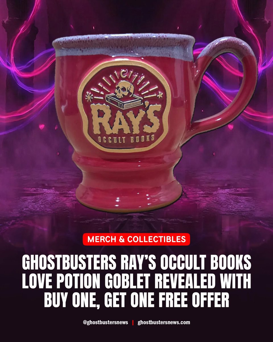 Ghostbusters Ray’s Occult Books Love Potion Goblet Revealed with Buy One, Get One Free Offer: ghostbustersnews.com/2025/12/29/gho…