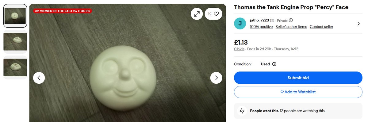 DigDugtrio's tweet image. BUYER BEWARE: eBay seller jatho_7223 is selling Thomas character face casts as if they are production-made pieces.

This is misleading and false. They are newly made casts of faces that have been publicly circulating for years and they appear to be impersonating a crew member.