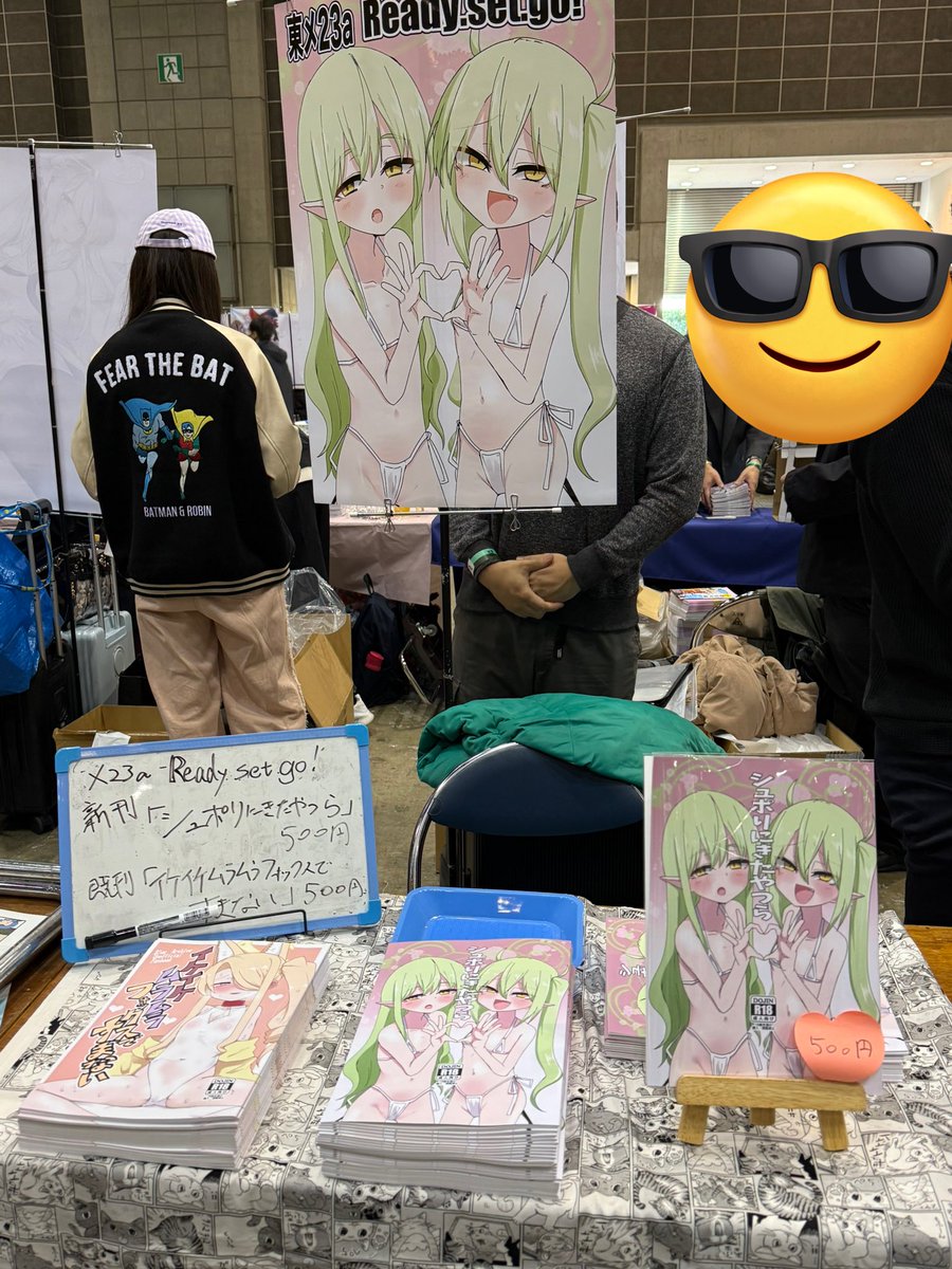 メ23a ready.set.go! 設営できました！
本日はよろしくお願いします！！