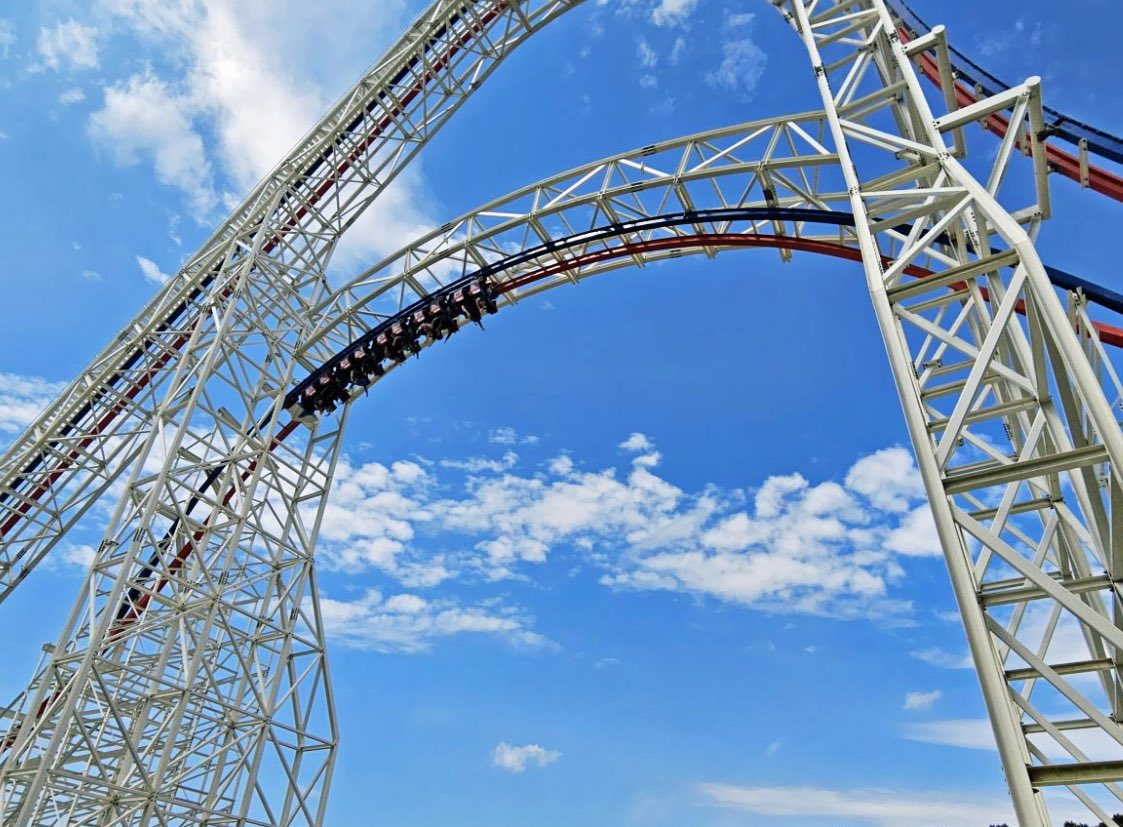 RCXcyclopedia's tweet photo. #25DaysOfCoasters RCX Top 125 Rank Day 25: 4, The Anomaly
4. ArieForce One - Fun Spot Atlanta
Make: RMC, Model: IBox
Opened: 2023
Anomaly (a·nom·a·ly) - noun - something that deviates from what is standard, normal, or expected.âš
How else do you describe one of the worldâs greatest roller coasters, an opinion that is more of an undisputed fact among the community, being at a FEC in Fayetteville, Georgia? Joe Draves and RMC cooked beyond belief on this one, delivering a RMC greatest hits, love letter to enthusiasts of a coaster layout, in a location you can just keep marathoning it at. Every elements hits perfect and flows into the next without flaw. The drop at only 83 degrees provides better ejector than most beyond vertical. The Raven Truss Dive and Zero G Stall must be experienced, I have no words for them. More airtime on some excellently profiled hills until we hit the Arcade Roll, that turns into a harsh helix exiting with another Roll just for the Hell of it. Donât think you can rest yet, the Quad Down into the brakes will have you laughing like a child or screaming in terror depending on your feelings. Some of the most violent ejector possible. Watch in my clip as this Zen Rider is almost thrown across town to Six Flags Over Georgia.