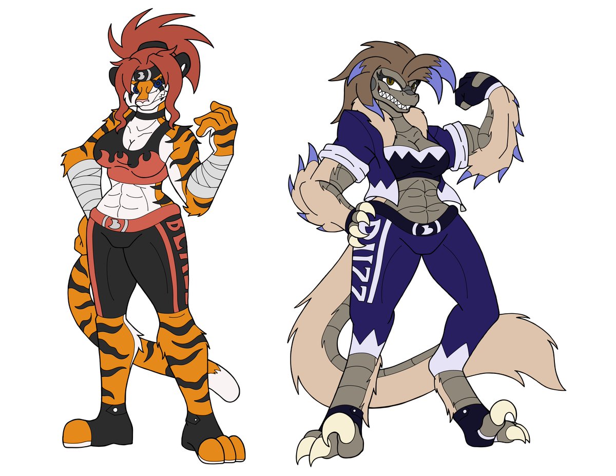 SOScomics's tweet image. Finished a full redesign of Blizz and Blaze.  #art #furry #Dinosaur