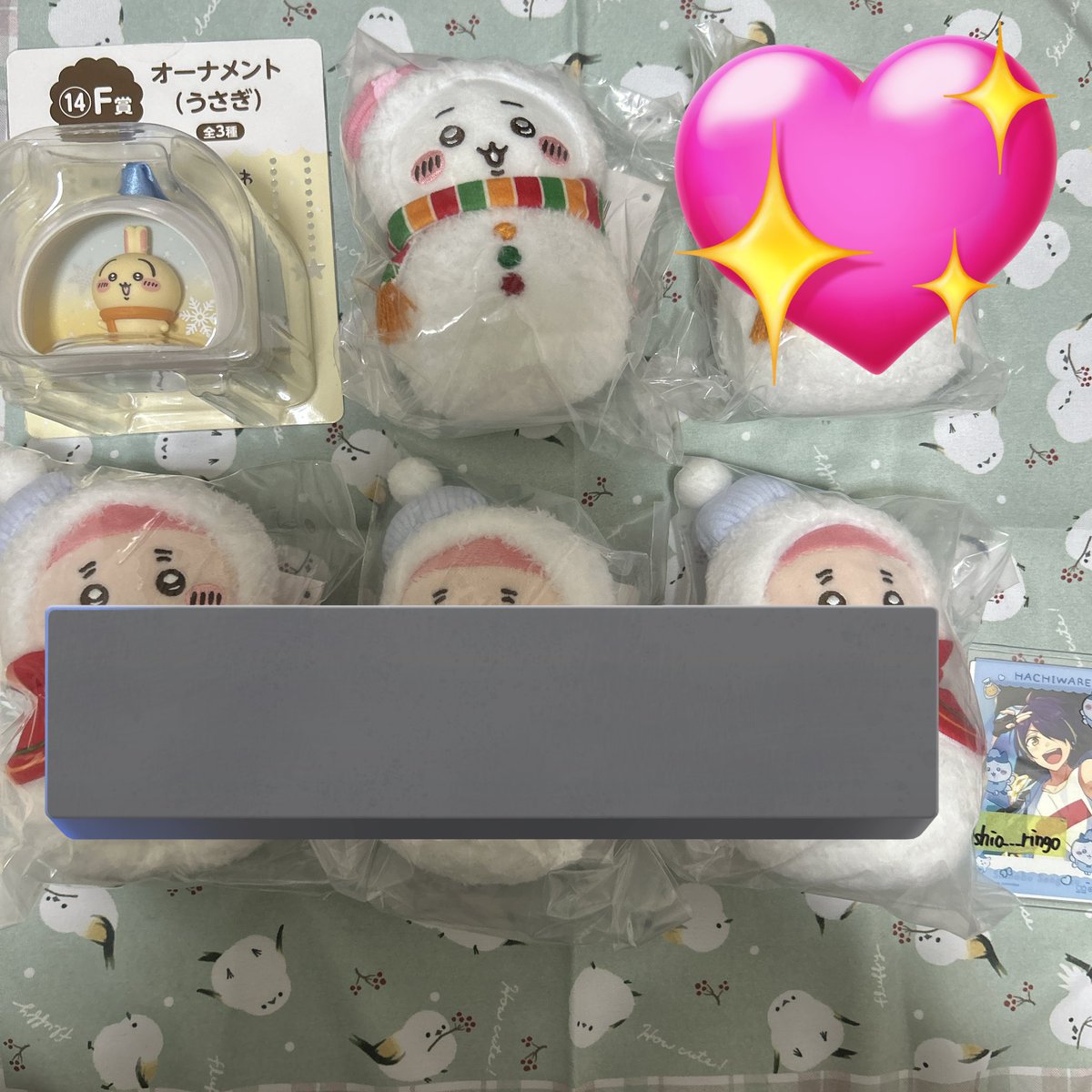 【譲渡】ちいかわ エニマイ くじ

譲→A賞 ちいかわ 
E賞 ちいかわ
F賞 うさぎ

求→700円/点+送料

1/2 12:00〜13:00.16:00以降 梅田手渡し可能◎
1/2以降の大阪手渡し要相談。