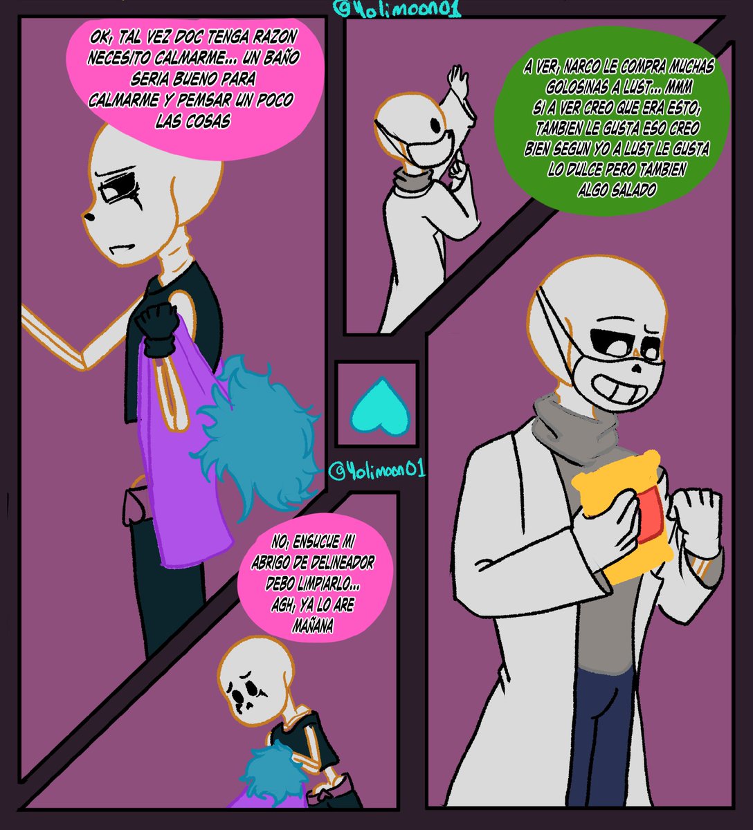 Yolimoon01's tweet photo. #lustsans #docsans #sansoc #underlust #undertaleau por cierto canónicamente doc tiene mas de 40, asi que trata a lust como un hermanito aunque aveces es algo agobiante https://t.co/ZcpJC5QLMl