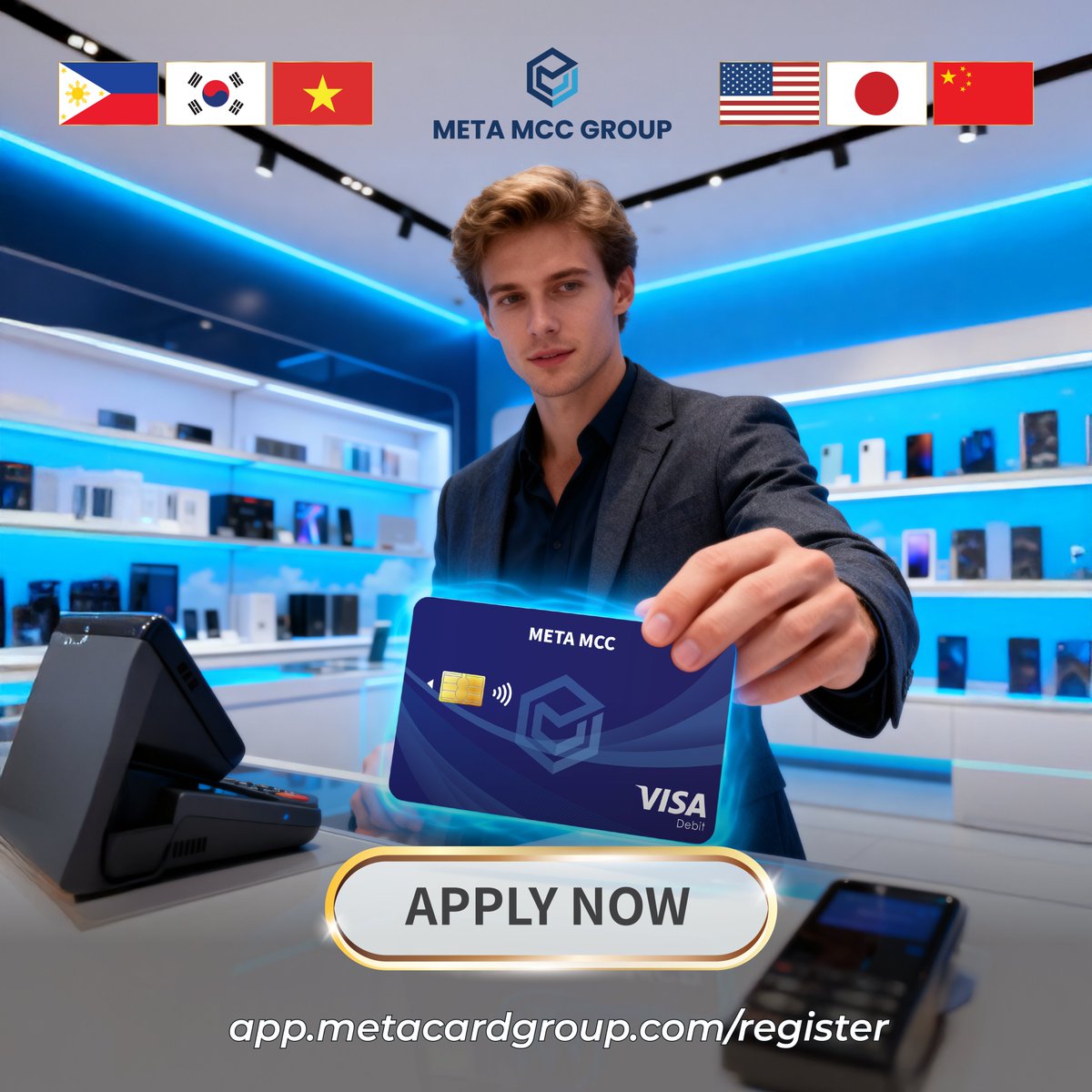 Metamccintl's tweet photo. 💳𝗘𝗩𝗘𝗥𝗬𝗢𝗡𝗘’𝗦 𝗠𝗢𝗩𝗜𝗡𝗚 𝗖𝗔𝗦𝗛𝗟𝗘𝗦𝗦 — 𝗗𝗢𝗡’𝗧 𝗚𝗘𝗧 𝗟𝗘𝗙𝗧 𝗕𝗘𝗛𝗜𝗡𝗗.
𝗠𝗲𝘁𝗮 𝗠𝗖𝗖 𝗖𝗮𝗿𝗱 works anywhere  𝗩𝗶𝘀𝗮 is accepted, worldwide.

🔗𝗥𝗲𝗴𝗶𝘀𝘁𝗲𝗿 𝗻𝗼𝘄: https://t.co/h4RTpwf2Qh

#MetaMCC #VisaDebit #CryptoCard #GlobalAccess #MetaMCCGroup https://t.co/dgLuIGOk36