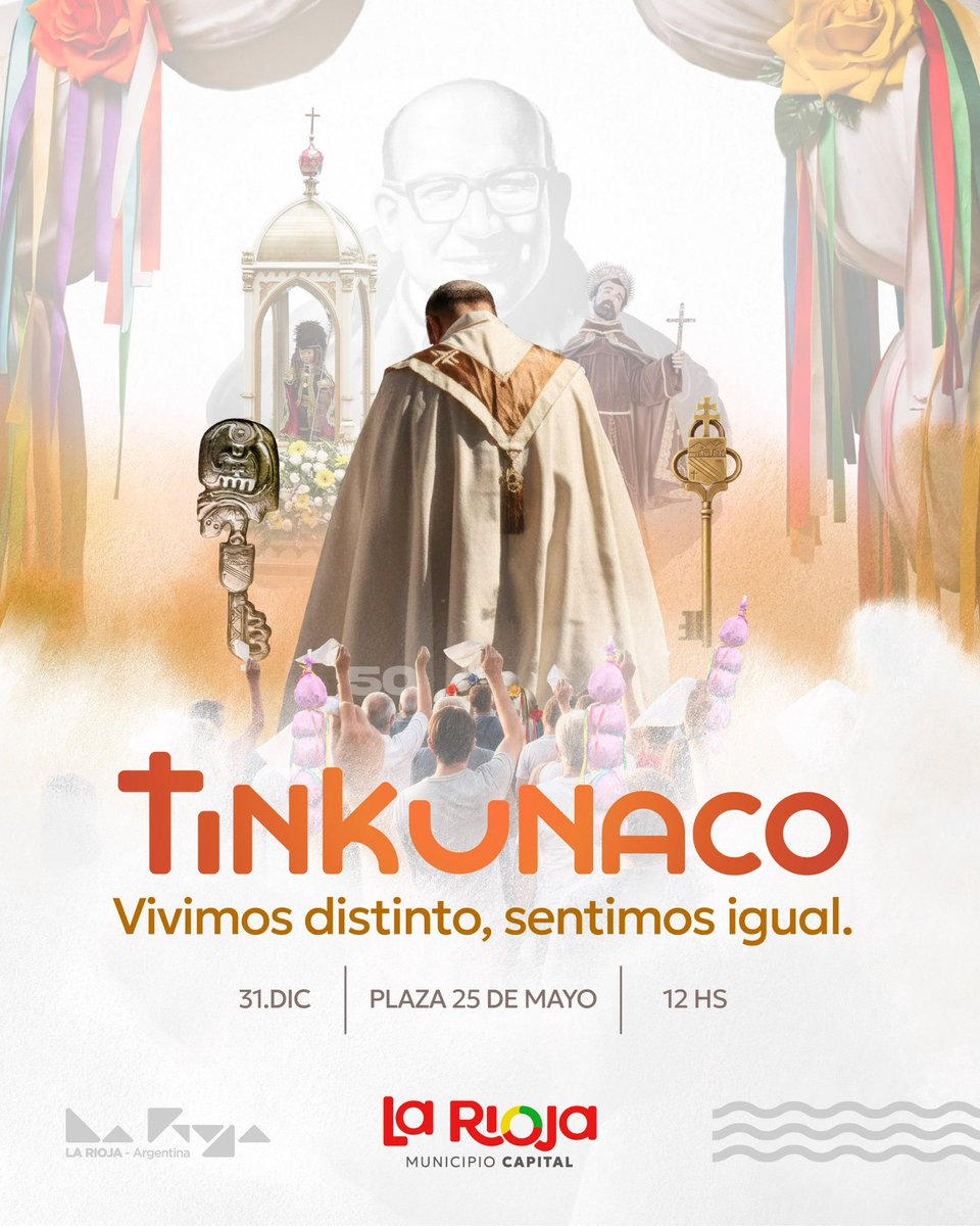 Un encuentro que nos reúne en la fe, la cultura y la tradición, donde el respeto y la unión son protagonistas.🙏🏻

Los esperamos para compartir este momento único que nos une como pueblo.

TINKUNACO: Vivimos distinto, sentimos igual.♥️