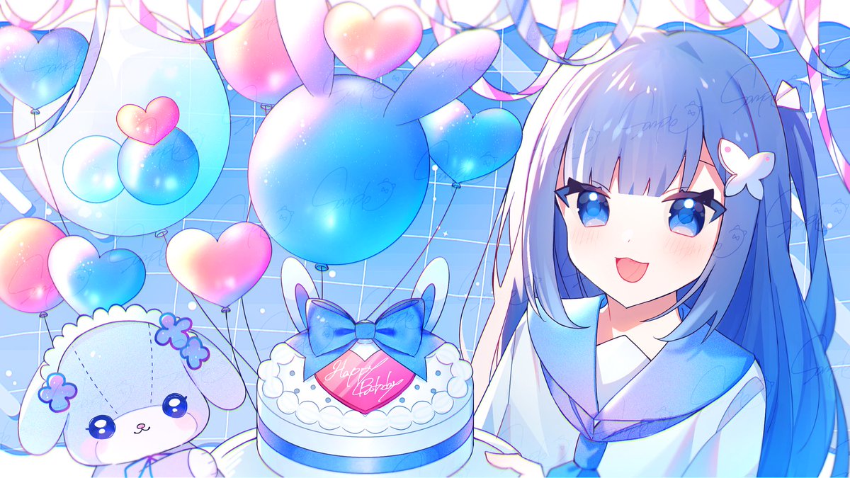 お手伝いさせて頂きました🐾

お誕生日おめでとうございます🩵
#有償依頼