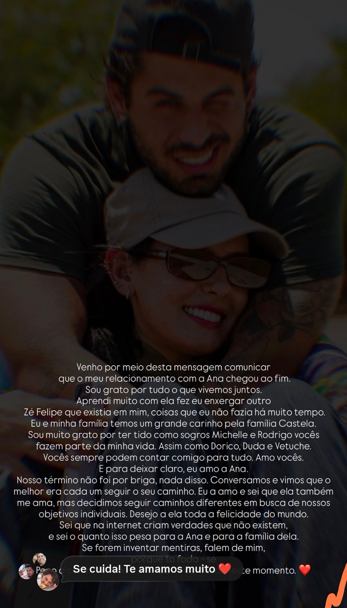 falai's tweet photo. Ze felipe terminou com Ana Castela https://t.co/EMvYJDZ4hq