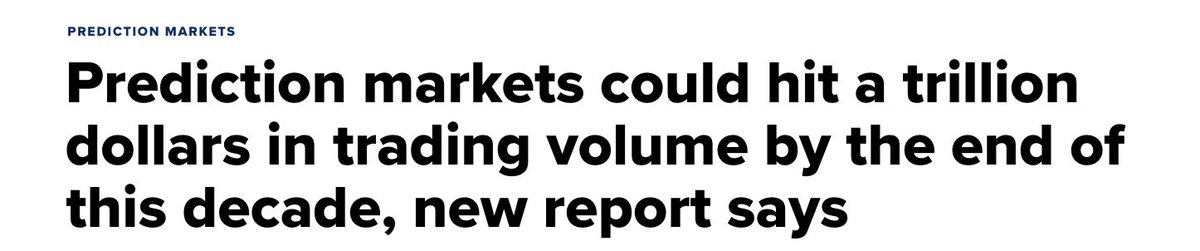 thenarrator's tweet image. the future isn't guessed, it's priced

prediction markets supercycle