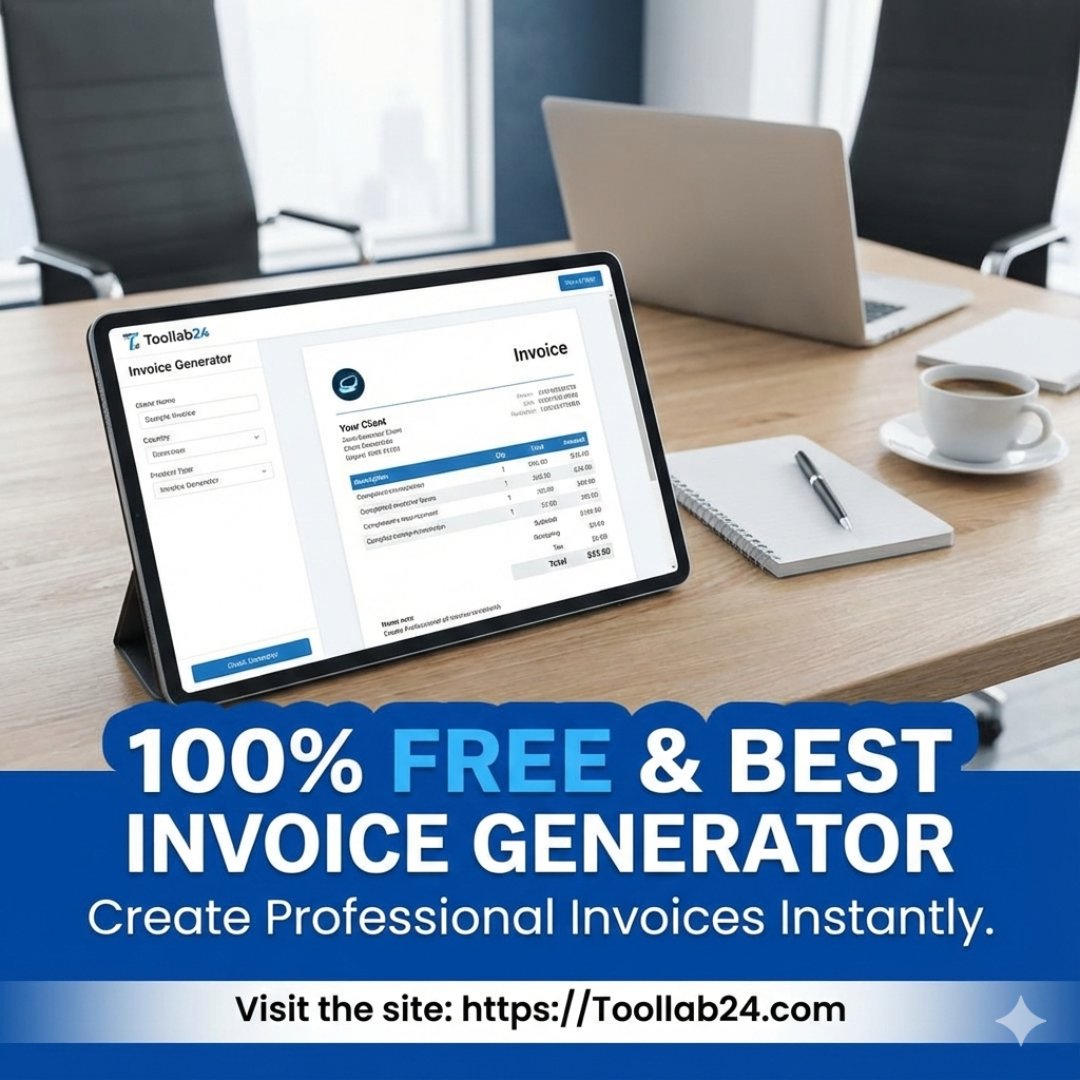 yusufkh05159139's tweet image. Create professional invoices in minutes 🧾
Our Invoice Generator helps freelancers &amp;amp; small businesses generate clean invoices online — fast, simple, and 100% FREE.

👉 Try it now on Toollab24

#InvoiceGenerator #FreeInvoice #SmallBusiness #Freelancers #Toollab24