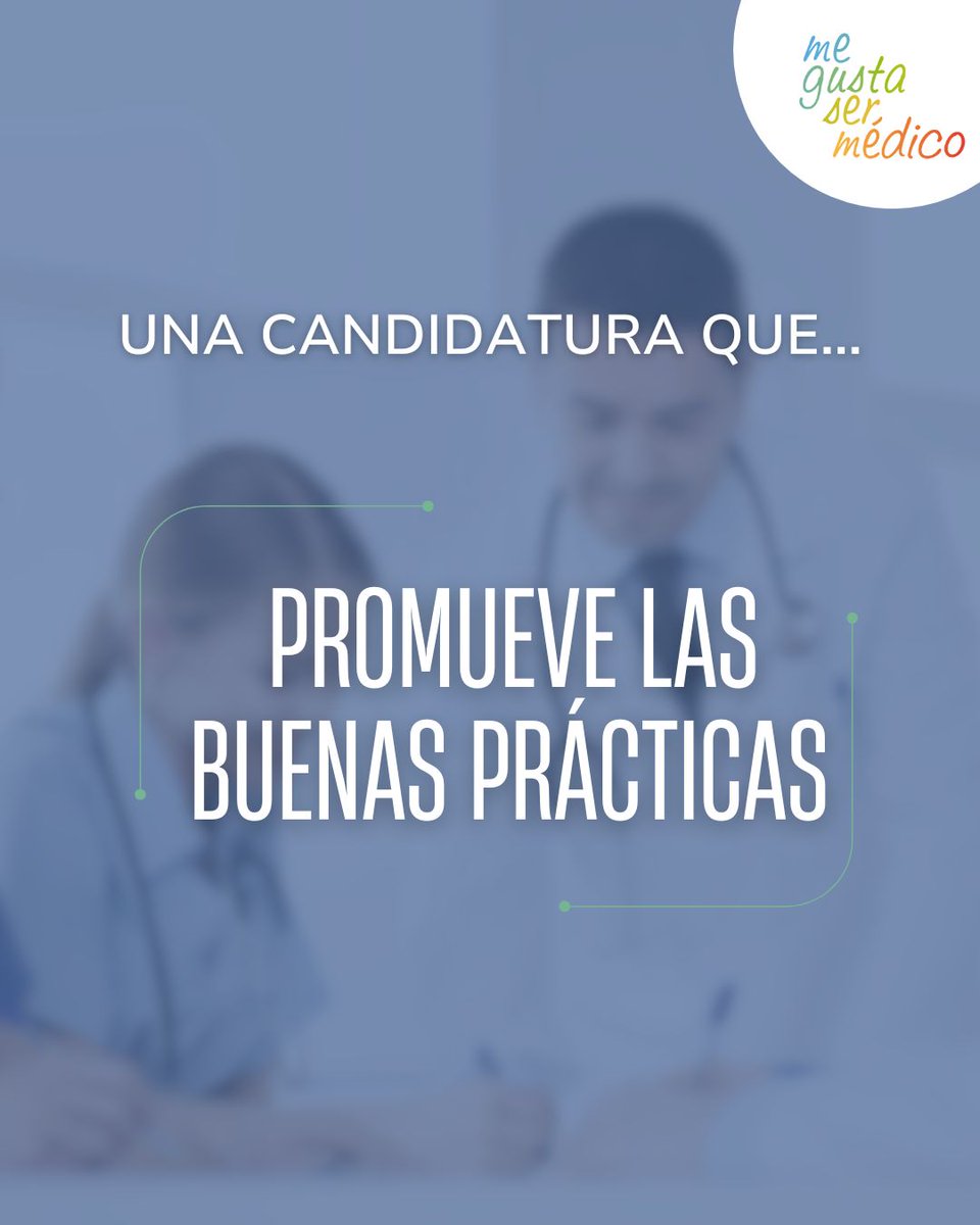 Otro de los retos de la candidatura de Mercedes Hurtado es el de mejorar el entorno profesional 💼. 

Para ello, nuestra candidatura propone que el Colegio sea un espacio que promueva buenas prácticas ante las administraciones y gestores sanitarios 🏛️.​

#MeGustaSerMédico