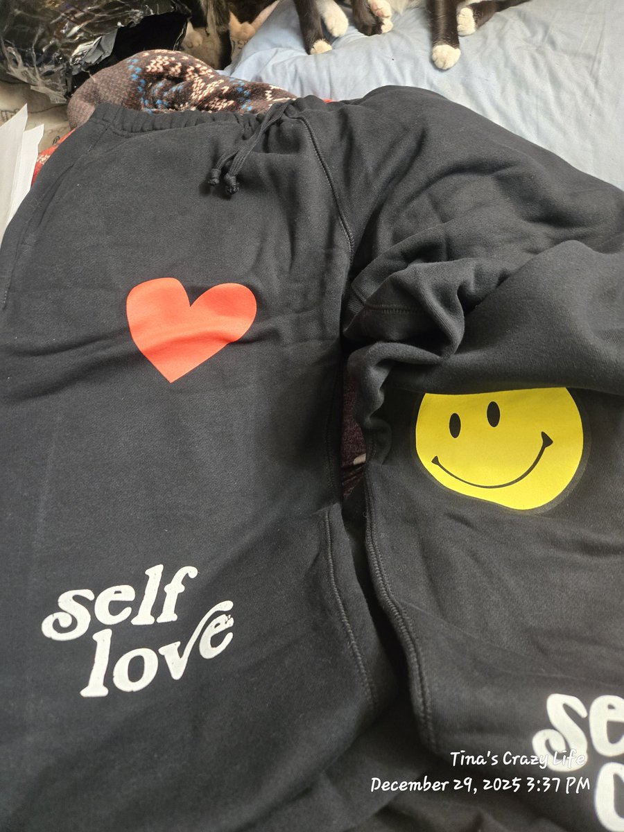 New sweats and loving how thick they feel. Can't wait to wear them