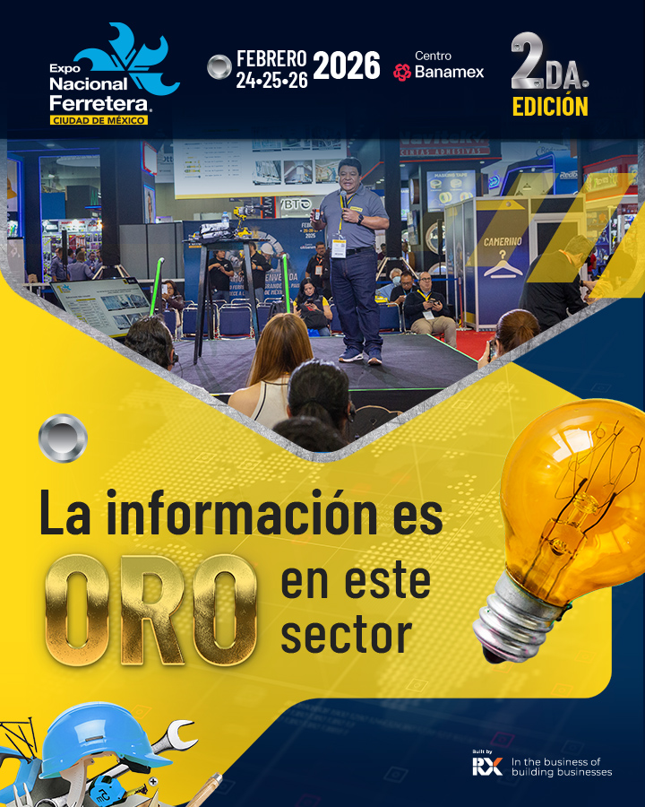 Conferencias enfocadas en entender el entorno y apoyar decisiones estratégicas de negocio.
Obten tu boleto en: 
rxmx.info/47qkTMG
#exponacionalferreteracdmx
#ExpoFerretera