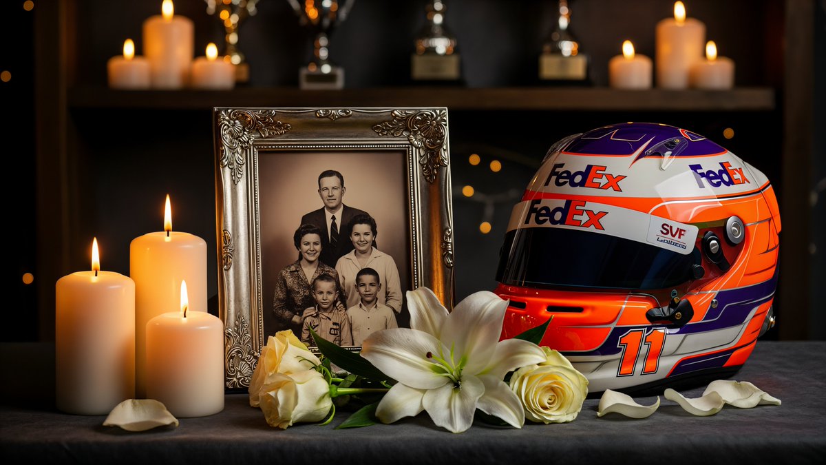 In quiet reflection, we honor a life of love and family.
Dennis Hamlin, devoted father of NASCAR Cup Series star Denny Hamlin, has tragically passed away following a house fire. Mary Lou Hamlin remains critically injured.
My thoughts and prayers are with the Hamlin family.