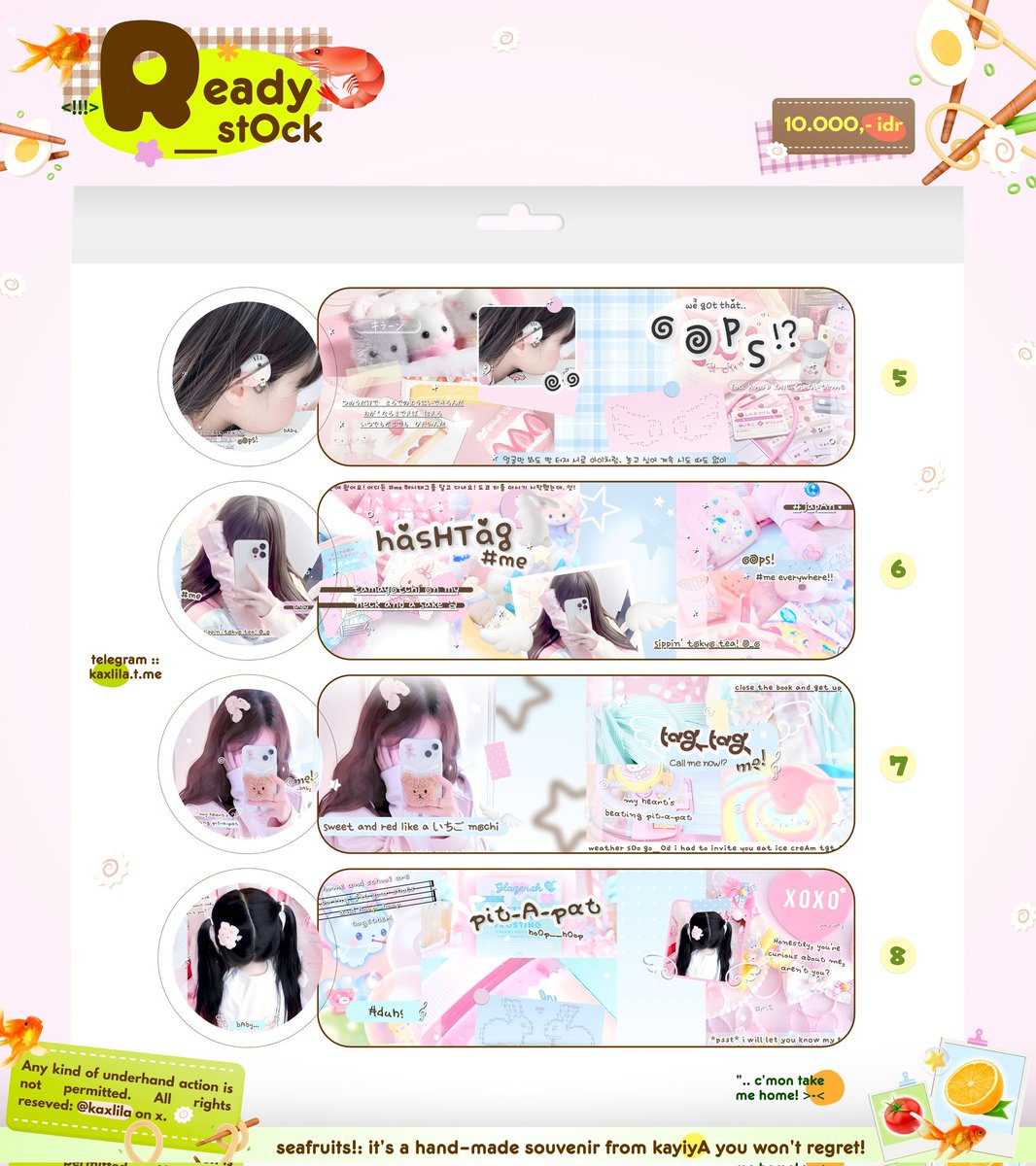 𝄂𝄚𝅦𝄚𝄞𝅄 a repost would help, thank you! ૮ ․ ․ ྀིა₊ ⊹ 
𑣲baby pink &amp; soft blue layouts made for pampered babies! ᯓ♪ meet them by a click on alt and kn𖦹ck my telegram kaxlila.t.me! ּ ֶָ֢. 

#zonauang t. ready stock rs layout ulzzang faceless