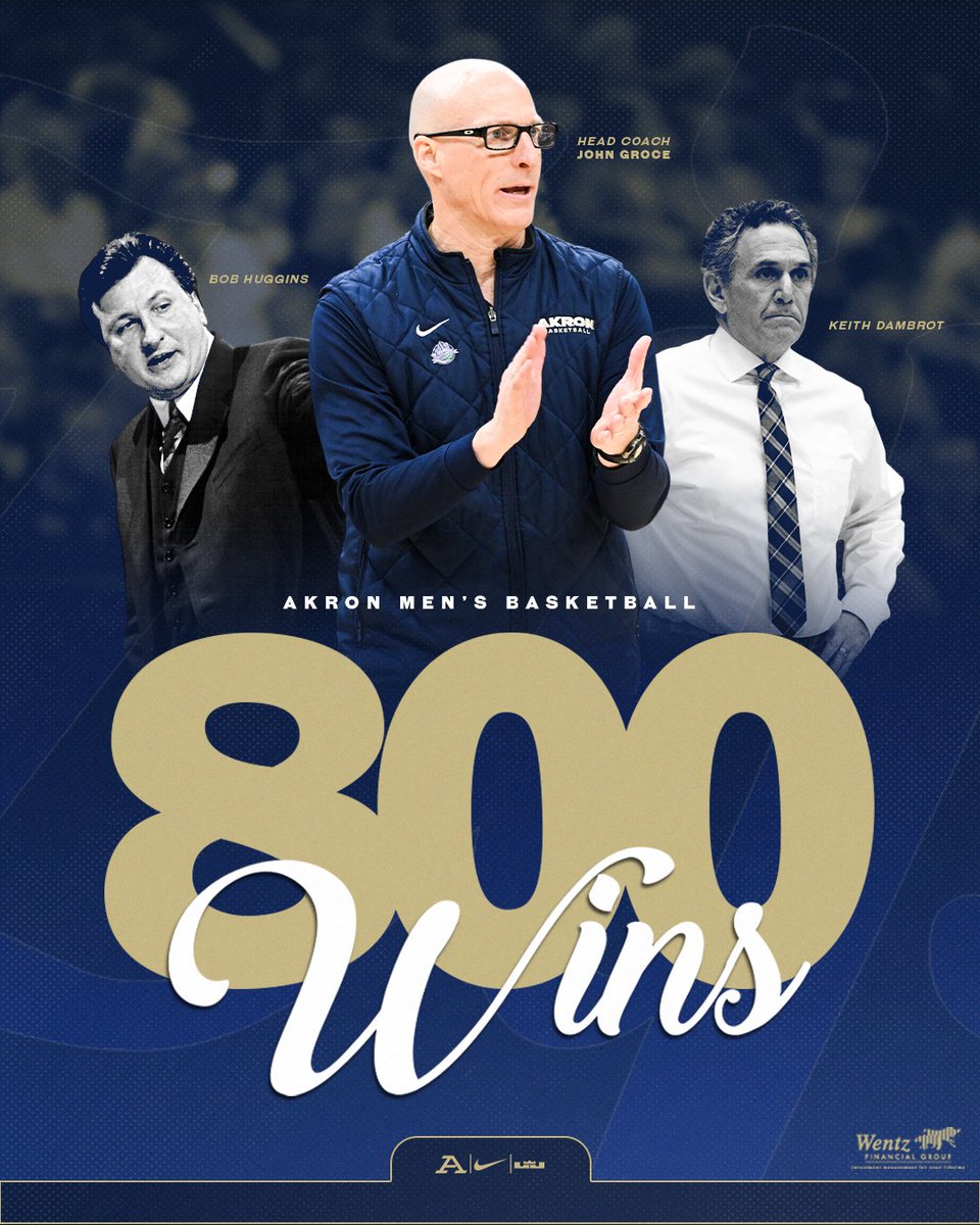 ZipsMBB's tweet image. With the victory tonight, your Zips have recorded 800 wins at the Div. I level ‼️

#GoZips🦘