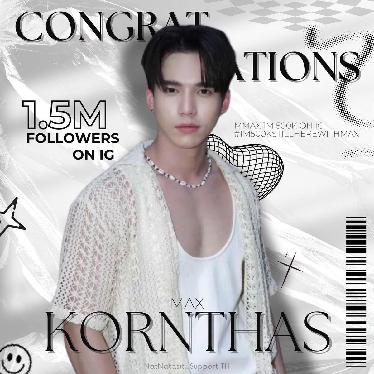 ✨ณฐซัพยินดีกับพี่แม้กด้วยนะคะที่มีคนมากมายมอบความรักให้ถึง1.5M ณฐซัพขอให้พี่แม้กเติบโตและก้าวเดินไปข้างหน้าอย่างมั่นคงเคียงคู่กับน้องณฐนะคะ🩷🩵

MMAX 1M 500K ON IG 
#1M500KStillHereWithMAX