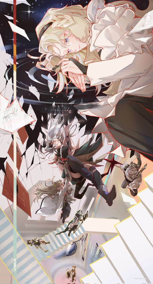 之前的制品图解禁 5202年了谁还在孤星
Drawing of the Lonetrail merch I made earlier this year
⭐🌙
 #Arknights #アークナイツ #明日方舟