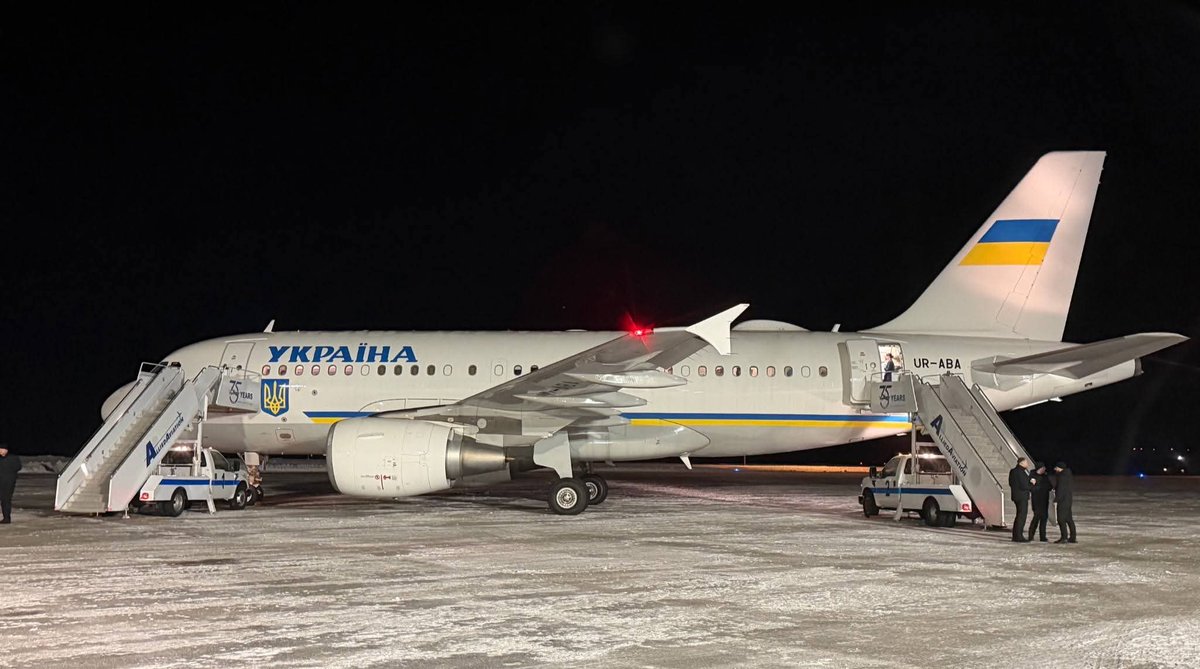 Gander International Airport had the privilege of supporting the Ukraine Presidential Aircraft (Airbus A319) following meetings between the Ukrainian President Volodymyr Zelensky and President Donald Trump in the USA. #GanderAirport #AlliedAviation #Ukraine #Peace