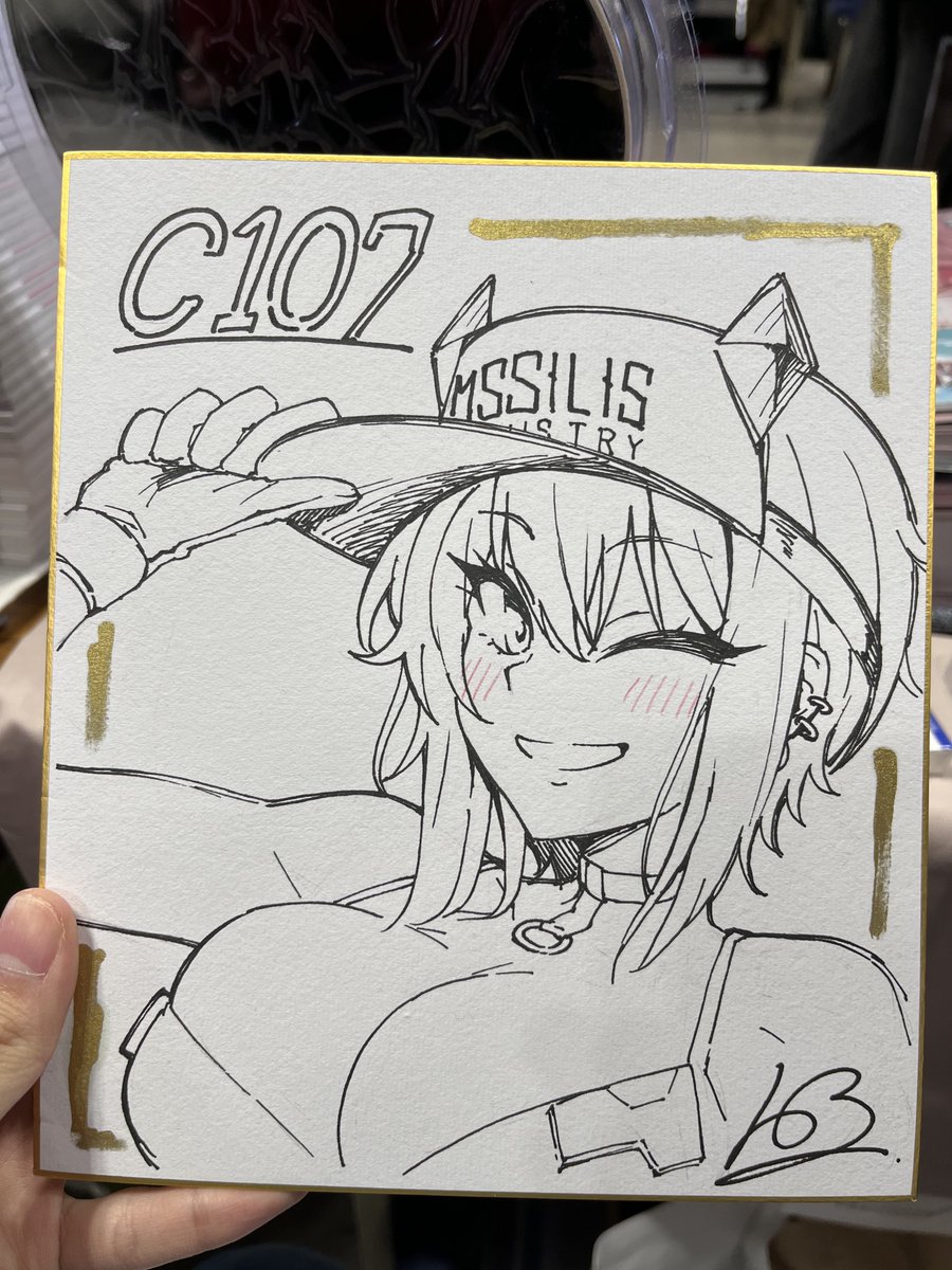 こちらの色紙11時30分より頒布致します🙇‍♂️ 