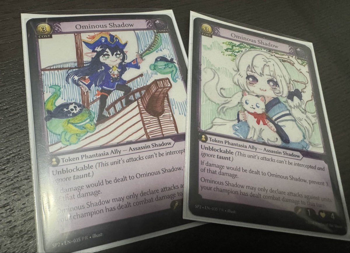 Never got a chance to post but I drew on some cards for a friend as a christmas present!