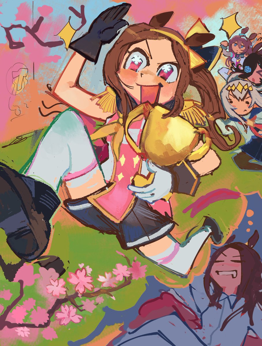 merrodi's tweet image. these girls sure do run a lot boy howdy #umamusume