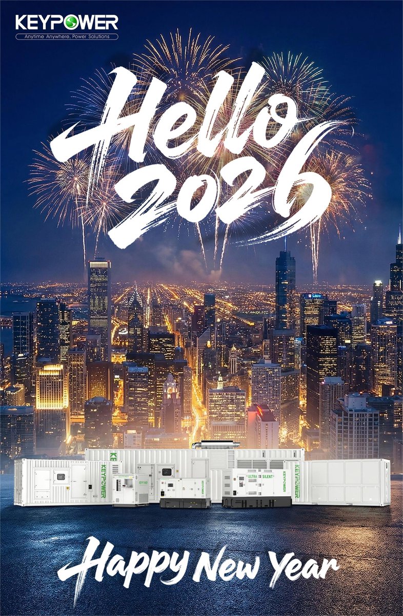 Wishing you a bright and hopeful New Year! Thank you for your partnership in 2025 — here’s to achieving more together in 2026.
#HappyNewYear from #KEYPOWER! #NewYear2026