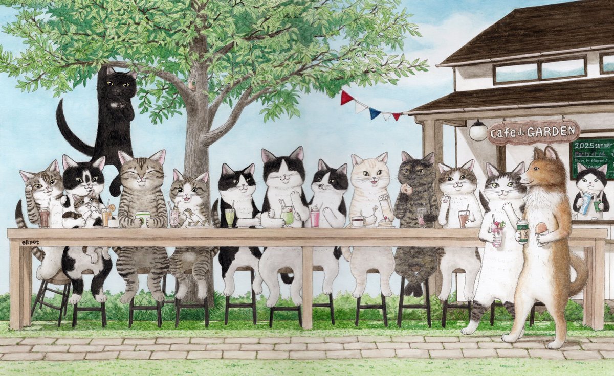 #2025年自分が選ぶ今年の4枚  
今年もお楽しみいただけたのなら嬉しい限りです😉
来年もどうぞごひいきに🐾🎨