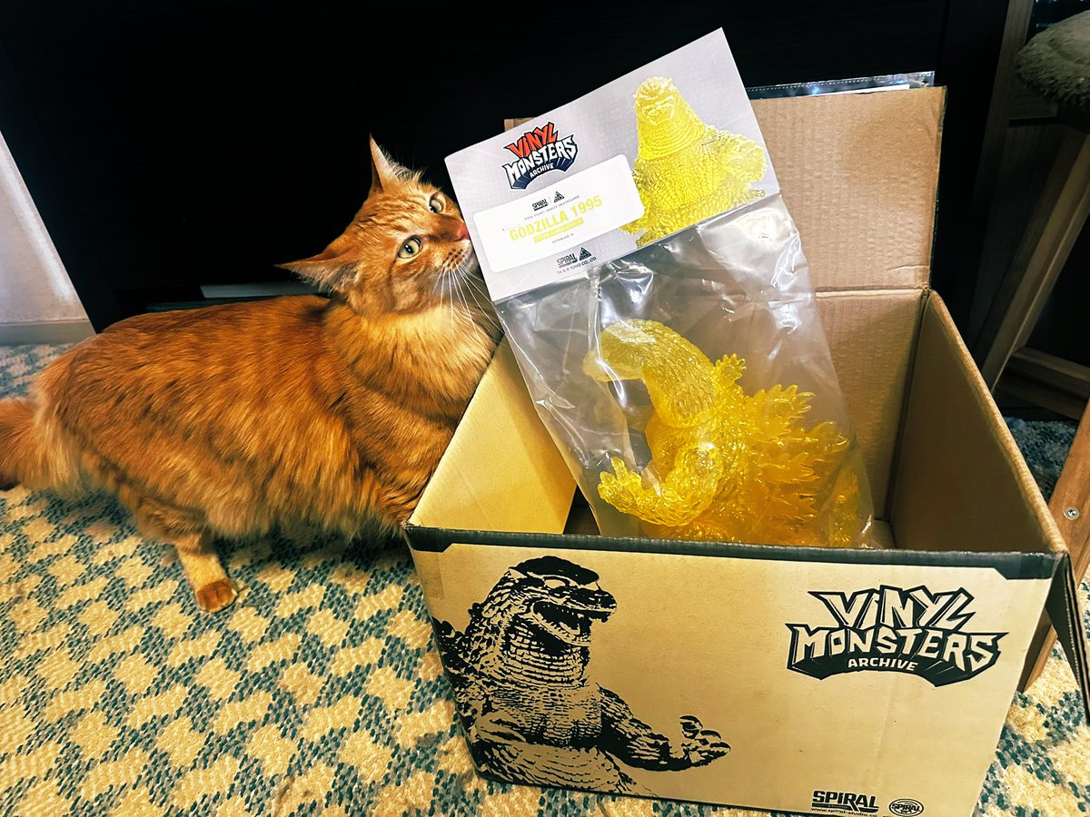 pekori_pekorin's tweet photo. ソフビ納めは今年最大級のソフビ🦖
TYG TOY
GOZILA 1995
CLEAR AMBER EDITION
限50にも関わらずまさかの GET&amp;素晴らしすぎる造形、サイズ、カラー
最強の名にふさわしいソフビです
✨️Special Thanks ✨️
#TYGTOY
#SPIRALSTUDIO https://t.co/A9pBUidVST