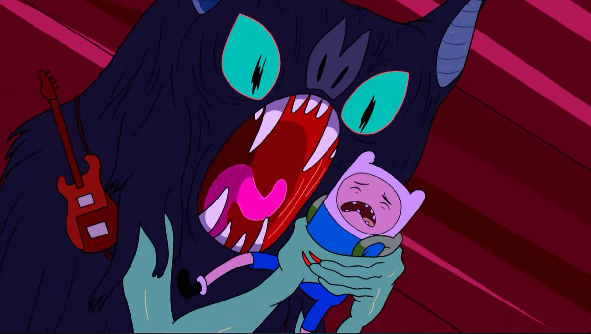 <a href="/emeraldappul/">emmie. 🎆🏹❄️</a> this is also might be the first time we see finn choose death over living without jake because He definitely knew he had no chance of beating marceline but he had to give her one last wallop before accepting his fate.