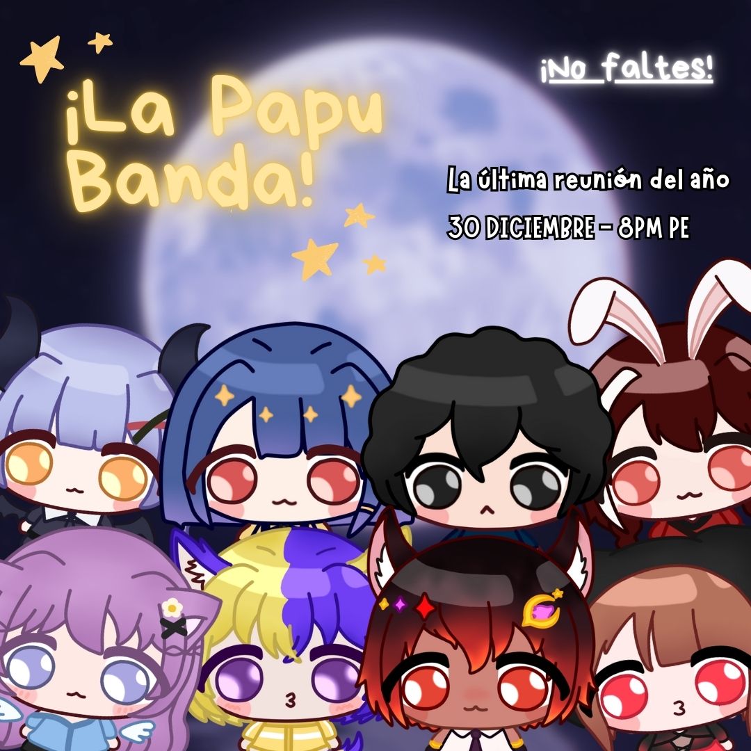 ULTIMA COLAB DEL AÑO con mis amigos 
¡Están invitados! a las 8PM 💙🌟