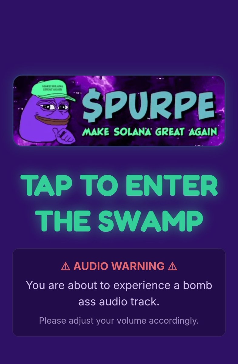 🚨 NEW $PURPE WEBSITE IS LIVE 🚨

Have you checked out the new #PURPE site yet?

Completely redesigned from top to bottom.

Easier than ever ways to buy PURPE.

A PURPE mini game is now live on the site.

This community never stops building.

Huge shoutout to Jimothy and Grim