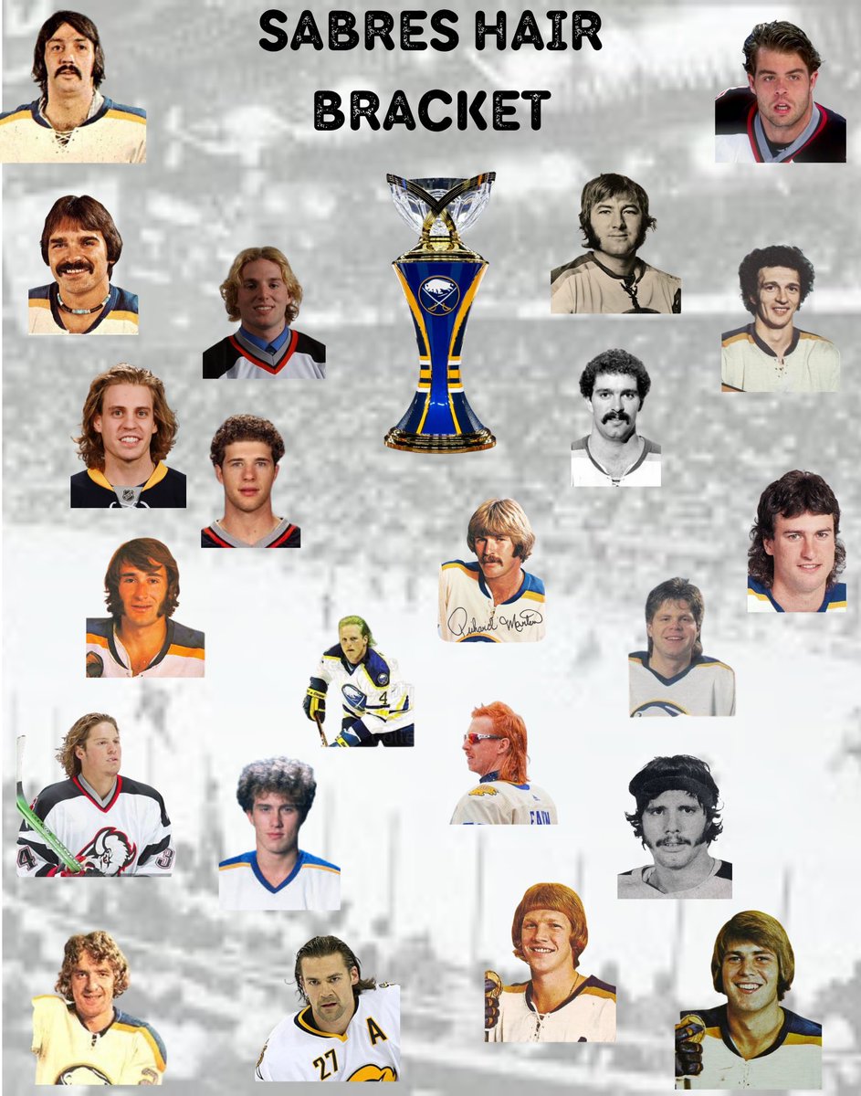 SabresFunStats's tweet image. Update: The Sabres Hair Bracket #sabrehood 

These are not the final entrants. Randomly placed. 

The field will be 16. There will be some “play-in” games for the final spots. 

Coming during the Olympic Break