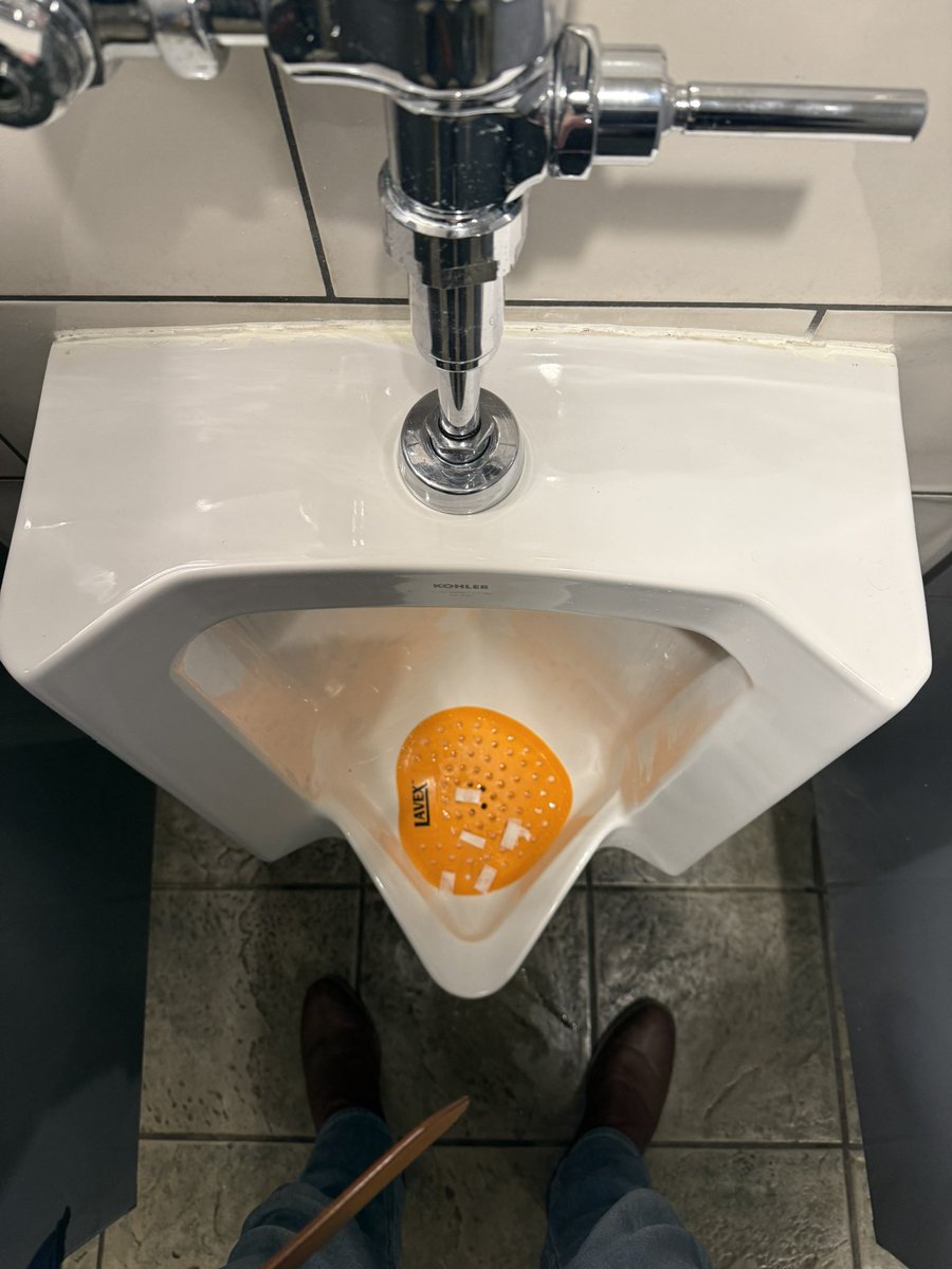 pat_pistol_ii's tweet photo. Reminder to not spit your zyns in the urinal and take the extra 3 seconds to throw them in the toilet. Respect your workers that have to fish them out with plastic gloves. https://t.co/3qrWoTm48h