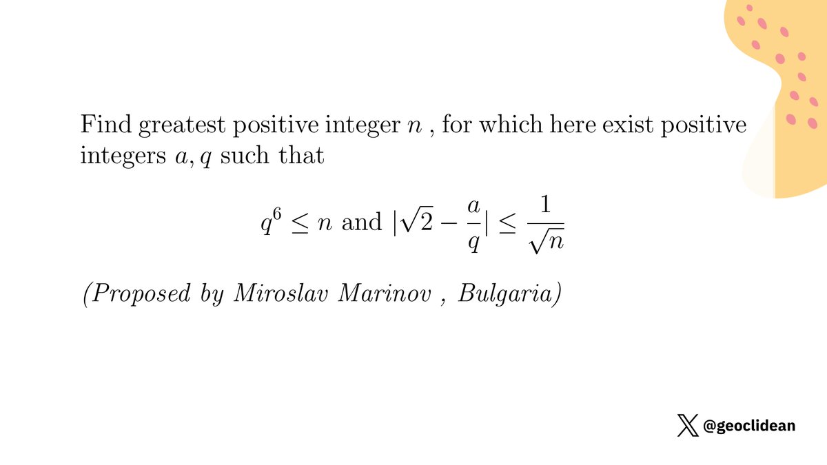 geoclidean's tweet image. EMC 2025 P3
#Emc #Algebra #Inequalities
