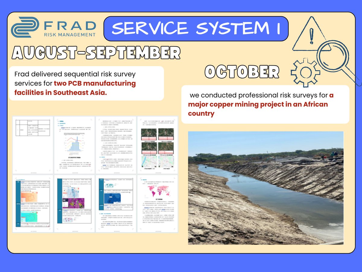 Frad_Group's tweet photo. Frad | 2025 Review (I)
Global risk consulting across Asia, Africa and Europe—delivering risk surveys in construction, energy, logistics and manufacturing, launching our Quantitative Fire Risk Model, and supporting insurers and enterprises worldwide.
#Frad #insuranceclaims #review https://t.co/YUNUnjidNk