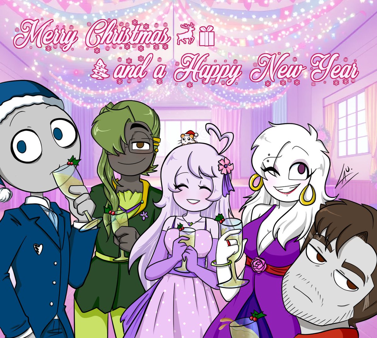 Even if I'm late, here's my last Christmas drawing ˆˆ and since I'm still on time I add some New Year greetings too
#YourBoyfriendGame #YourBoyfriendFanart #YourBoyfriendGameTK #YourBoyfriendGamePeter #YourBoyfriendGameLucy #YourBoyfriendGameDon #YourBoyfriendGameYN #YNsona #Yinn