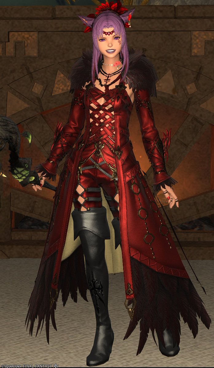 SrinityFF's tweet image. Kibbles and Kai surfing through pvp for the new adorable emote. I just remembered today about the reaper outfit from Dawntrail and made a new glam to include it. 😸
#miqote #hyur #FFXIV #friends #Dawntrail