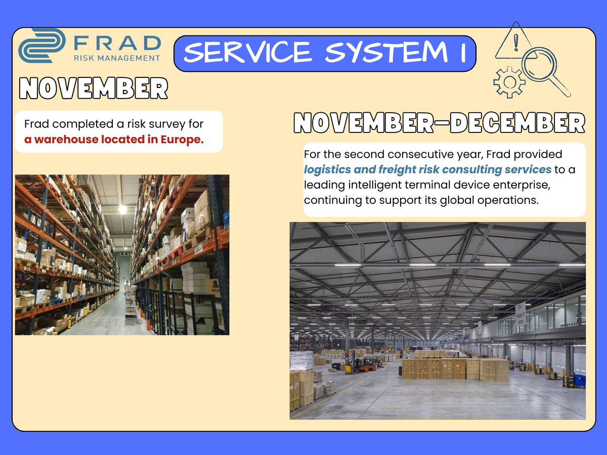 Frad_Group's tweet photo. Frad | 2025 Review (I)
Global risk consulting across Asia, Africa and Europe—delivering risk surveys in construction, energy, logistics and manufacturing, launching our Quantitative Fire Risk Model, and supporting insurers and enterprises worldwide.
#Frad #insuranceclaims #review https://t.co/YUNUnjidNk