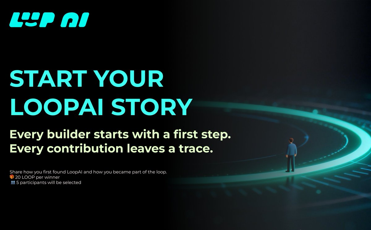 LoopAI_INTL's tweet image. Share Your First LoopAI Moment 🚀

As the year comes to an end,
it’s a good time to look back at where you started.
Tell us how your journey with LoopAI began.

📝 Share your story on X
🎁 Win 20 LOOP
👥 5 winners

How to join:
• Follow @LOOPSPACE_INTL or @LOOPSPACE_xyz
• Post…