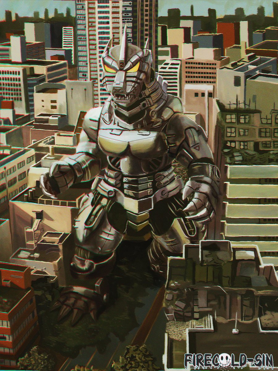Firecold_sin's tweet image. #fanart  #godzilla #digitalart #kaiju #toho #kaiju  #mechagodzilla  #mecha #monsterverse