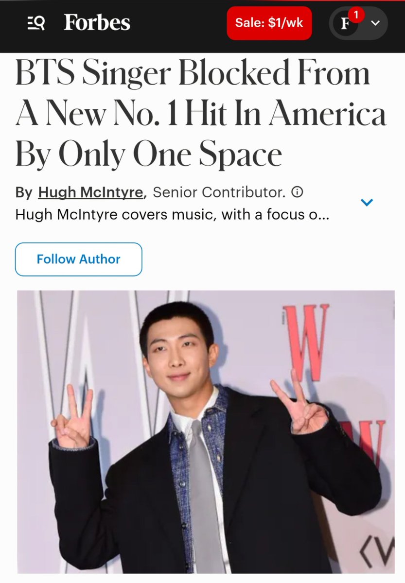 Moonchildren101's tweet image. Forbes released an article about Nuts  recent chart success. 

"Several other tracks from the same studio effort also became bestsellers, especially on the Rap Digital Song Sales chart, where RM has emerged as one of the most successful South Korean musicians of all time."…