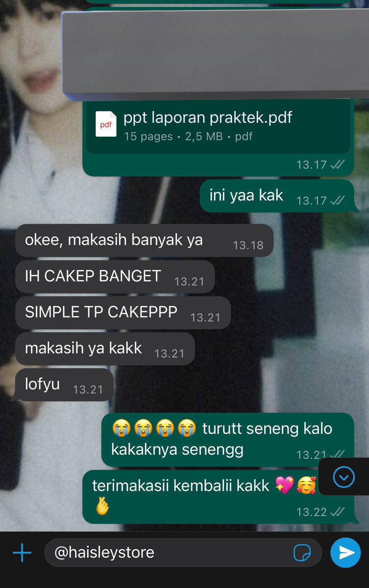 haisleystore's tweet image. selamat pagi semuaa! aku udah open joki ppt start 2k/slidee, mindmap start 20k &amp;amp; jasa ngerangkum start 10k/halamann. yukk joki di akuu 🥳🤍