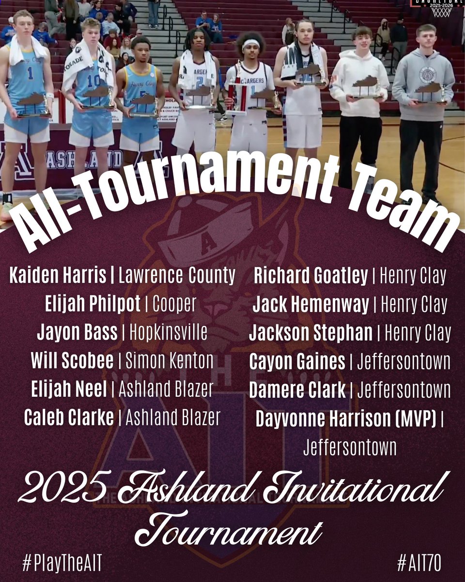 Your 70th Annual AIT All-Tournament Team!
#PlayTheAIT #AIT70