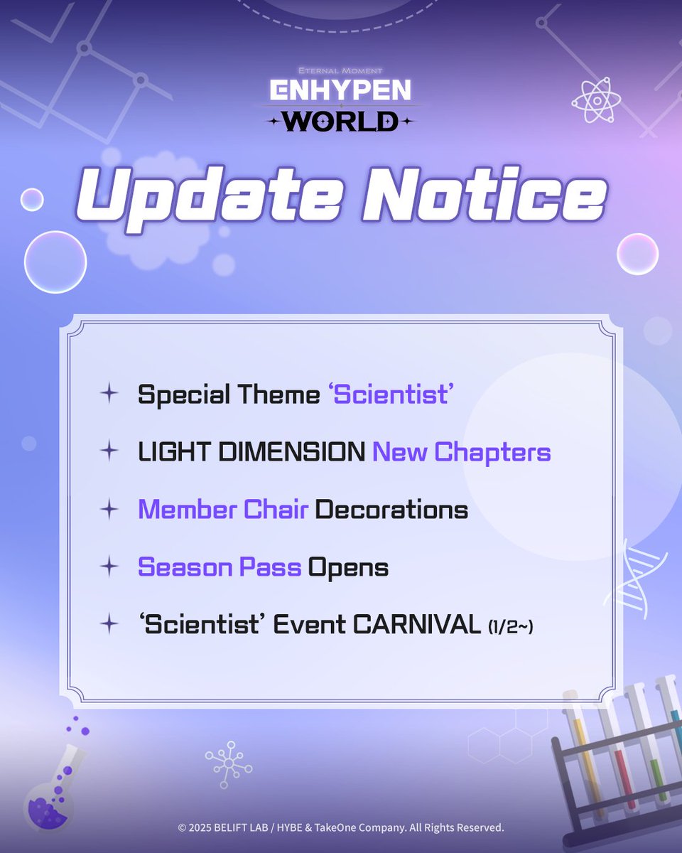 🧪 Update Notice New special theme 'Scientist' out now! Play new