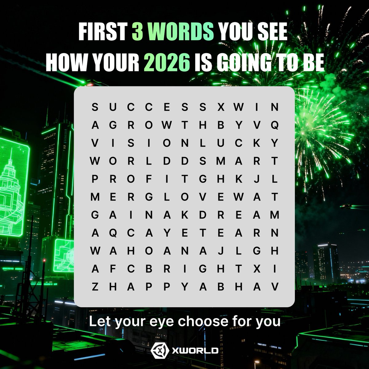 ✨ HELLO 2026: SPOT THE SIGNS, FIND YOUR VIBE! ⚡

👀 A new year is coming, and your 2026 clues are already hiding in plain sight! Time to celebrate the new chapter with special rewards from our New Year Giveaway!

🏆 Rewards:
💰 30 $WORLD x 10 lucky winners (random draw)

🚀 How
