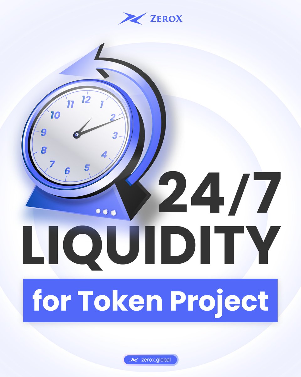 ZeroX_Global's tweet photo. Liquidity builds trust — and every project needs it.

ZeroX provides liquidity + capital to help token projects trade smoothly across markets.

24/7 coverage. Risk-adjusted support. Real partnership.

#ZeroXGlobal #MarketMaking #TokenLiquidity #Web3Projects #DeFi https://t.co/Kaq54TrQaz