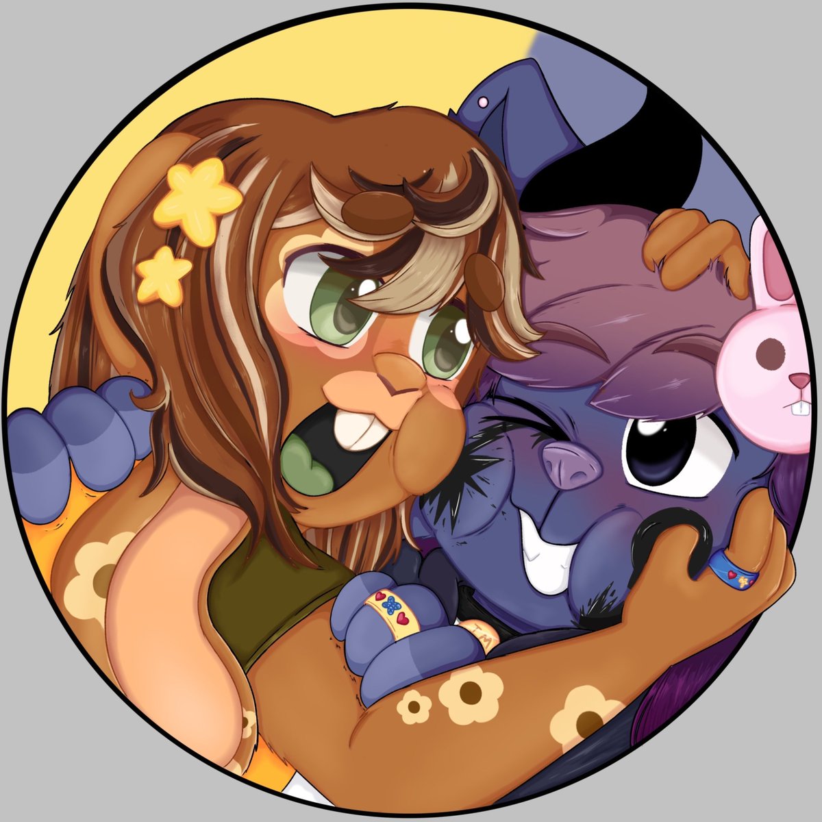 I drew a new pfp of the critters OwO my four cbc and my friends X cbc I love them! #osc #objectsatwork #objectshowcommunity #objectshow #bfb #furries #furryartwork