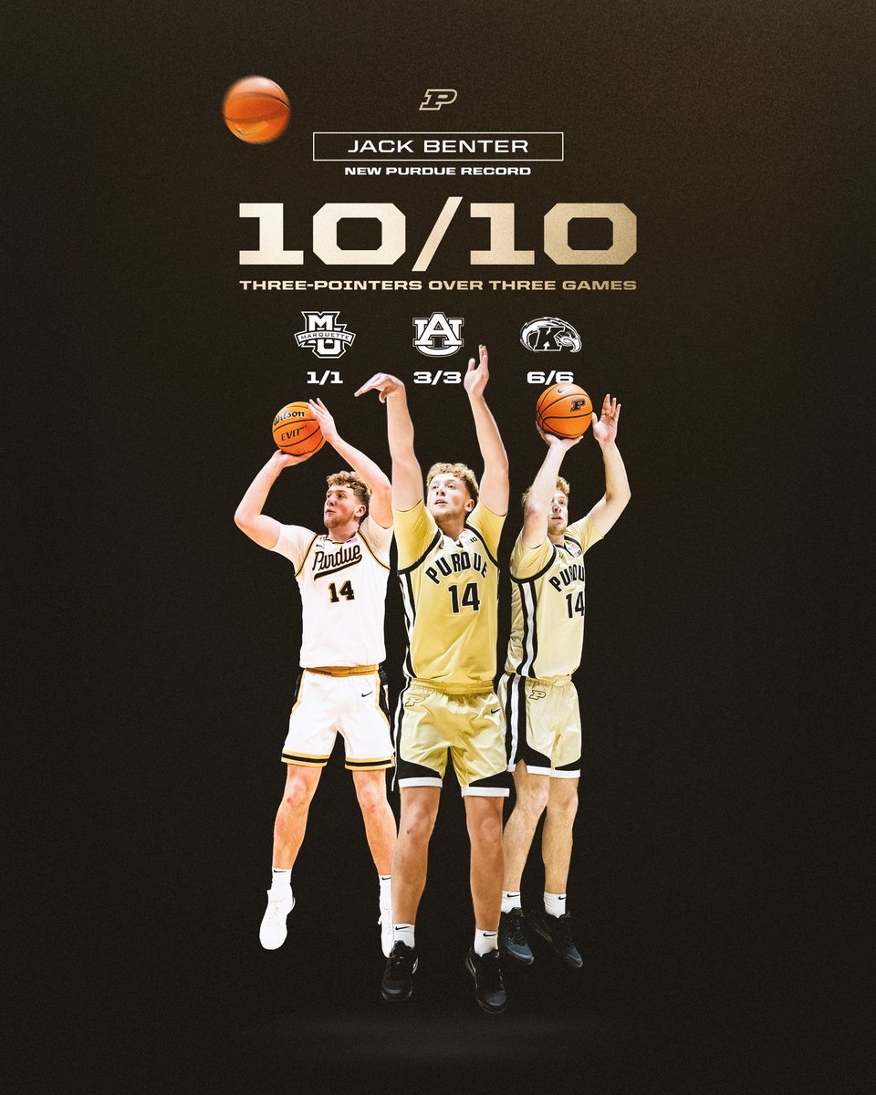BoilerBall's tweet image. 🧯🧯🧯 Flammable.

School-record 10 straight made 3-pointers.