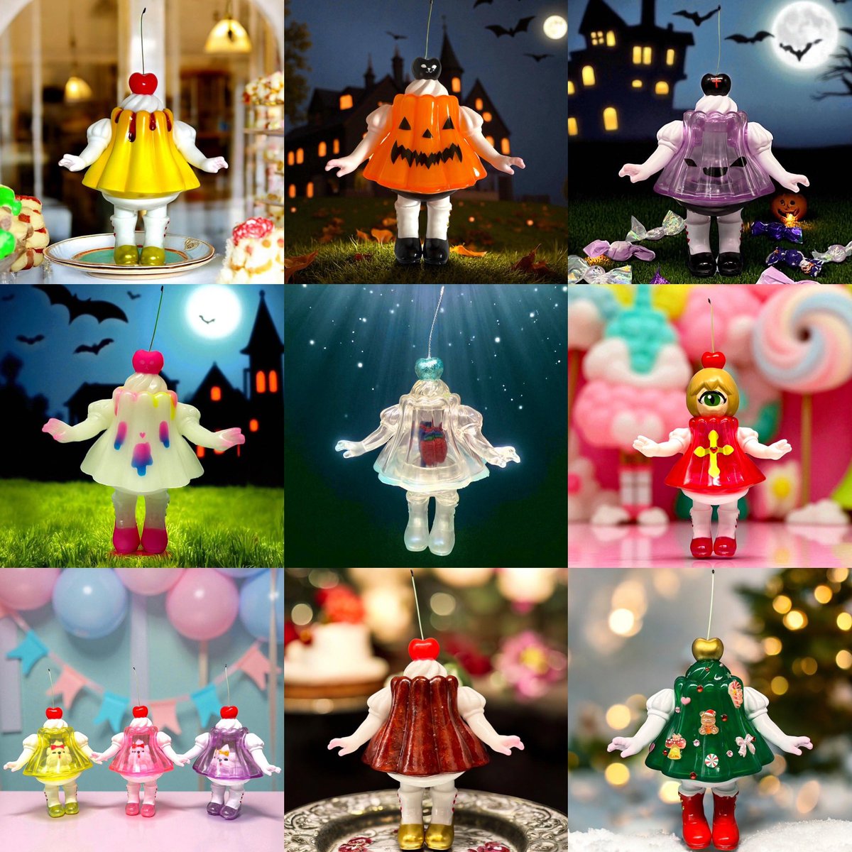 2025年ゼリーちゃんとホイップが ソフビとして生まれ変わって たくさん