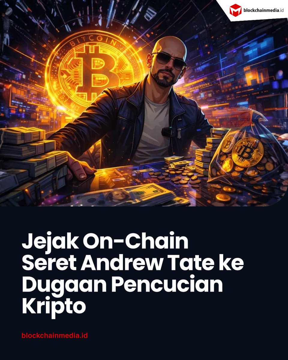 Vingika's tweet image. Salah satu figur publik ternama, Andrew Tate, dikaitkan dengan dugaan pencucian uang melalui kripto yang terkait dengan fraud.

BACA SELENGKAPNYA: blockchainmedia.id/jejak-on-chain…

#andrewtate #PencucianKripto #crypto #cryptonews #asetkripto #beritakripto